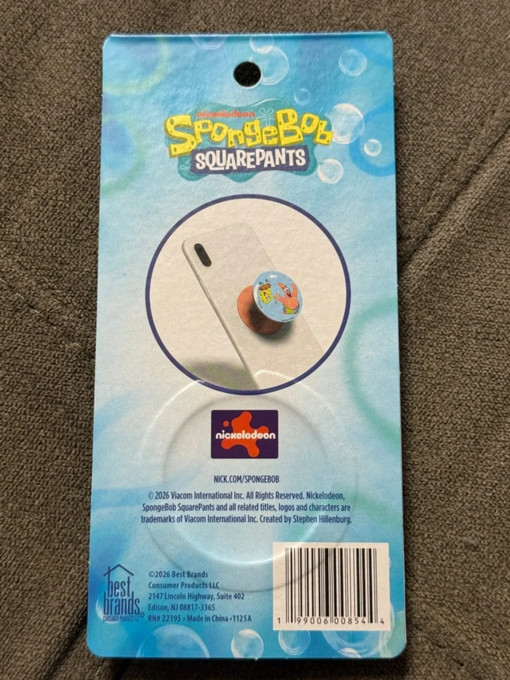 🧽⭐️ SpongeBob SquarePants Blue Phone Grip with Pink Patrick ⭐️🧽